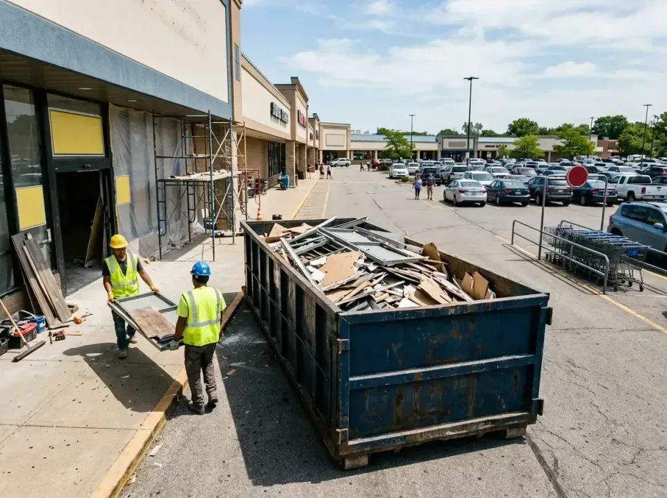 retail-store-renovation-debris-003 — frequently asked questions, Roll-off Dumpster Rentals in Harrisonville, MO